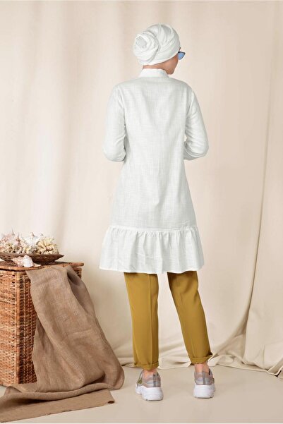 Alvina Cotton Skirt Flounce Tunic 4148