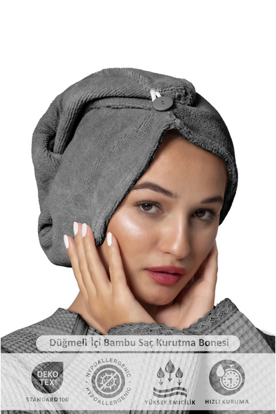 Ellia Soft Елегантна сушарка для волосся з товстої мікрофібри | Сушарка для волосся | Рушник для волосся | Рушник для сушіння волосся