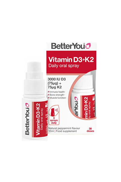Better You D3000+K2 Oral Spray (12 ml), BetterYou
