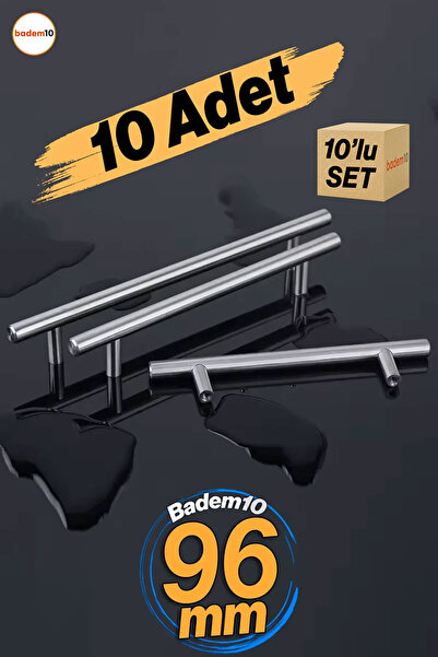 Badem10 Alteta 96 мм Інокс Метал 10 штук Меблі Кухонні шухляди Шафа Дверцята Ручка Ручки