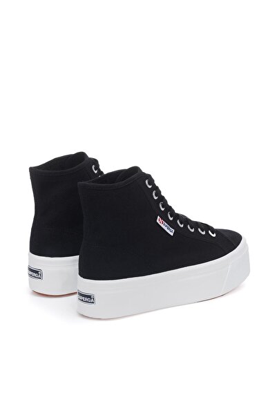 Superga 2708 Hi Top Kadın Siyah Bilekli Sneaker