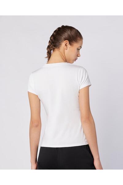 Kappa Logo Jendy Women's White Regular Fit T-Shirt