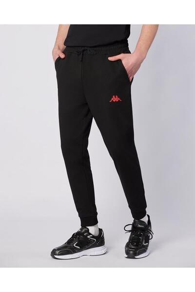 Kappa Ostel Pant Erkek Siyah Regular Fit Eşofman Altı