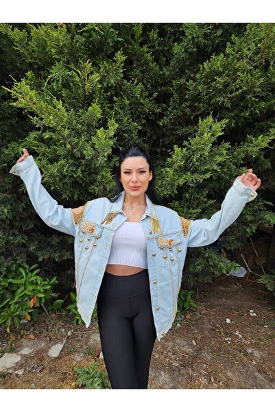 RENGARENG DENİM CEKET-TASARIM ÜRÜN -TAMAMI EL İŞÇİLİĞİDENİM CEKET-TASARIM ÜRÜN -TAMAMI EL İŞÇİLİĞİ