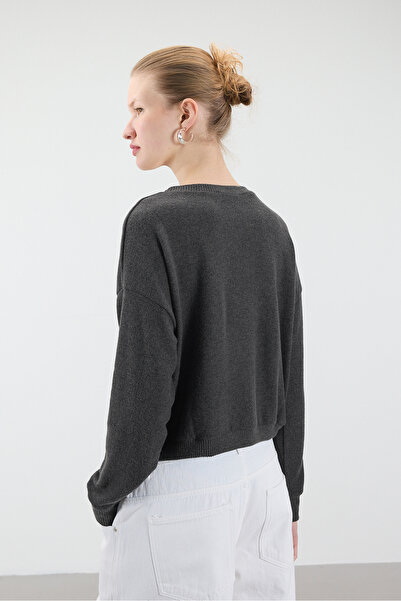 Addax V-Neck Long Sleeve Blouse B10763-K7