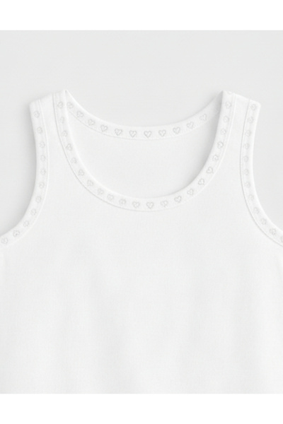 CNT Girl's 100% Cotton Wide Strap Undershirt 3 Pack