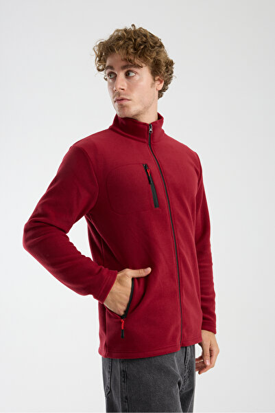 KAPHONE Unisex Polar Tam Fermuarlı 3 Cepli Polar Ceket