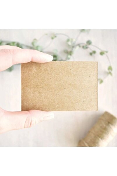 Genel Markalar Kraft Kart -çiçekçi- Kartvizit - Not Kartı - Hediye Notu - Boş Kraft Kağıt 200 Gr. 50 Adet (0,22 KG)