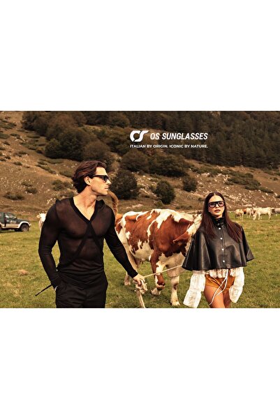 OS Sunglasses Ochelari de soare Berlin translucidi, albastru fumuriu, pentru bărbați și femei