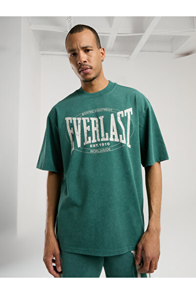 EVERLAST Αυθεντικό ανδρικό μπλουζάκι Boxing Oversize Σκούρο Πράσινο
