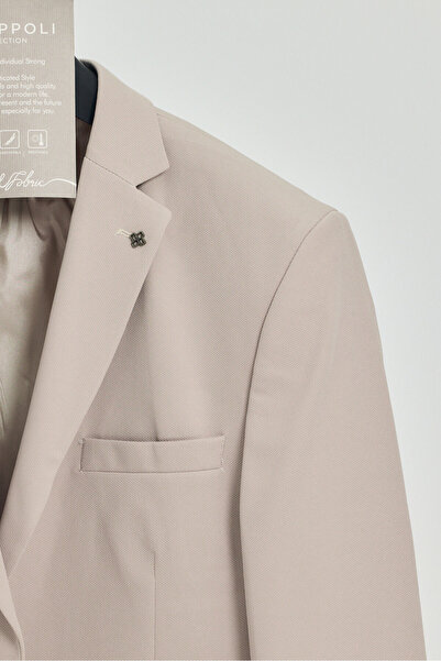 Frappoli Baselnaa Erkek Taş Battal Büyük Beden Dar Kesim Astarlı Düğmeli Basic Blazer Ceket