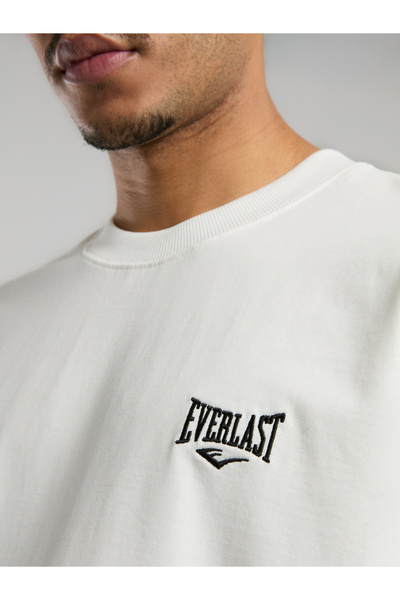 EVERLAST Ever Essentials Oversize Beyaz Erkek Tişört