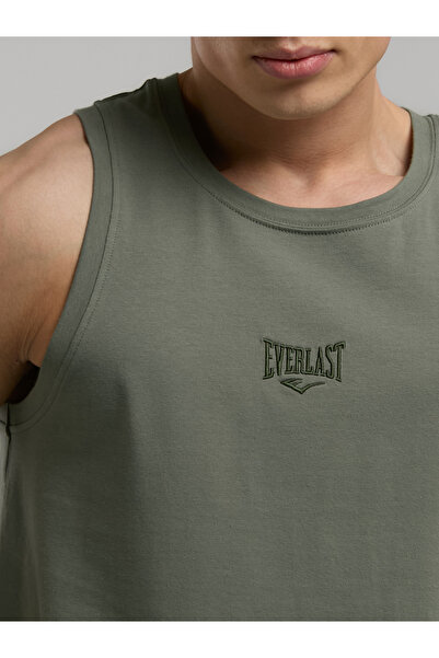 EVERLAST Ever Essentials κανονικό ανδρικό μπλουζάκι χακί