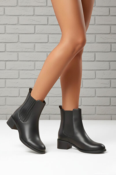 37Numara Büyük Numara Kadın Bot Siyah 41-42-43-44 Büyük Numara