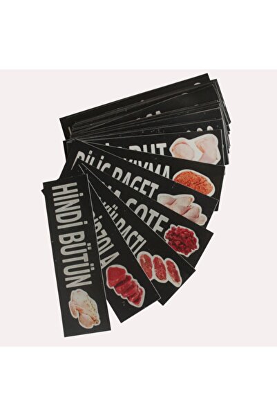 Yamani Display Makaralı Fiyat Kaseti Pvc Küçük Kasap Resim Paketi