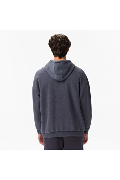 EVERLAST Αυθεντικό ανδρικό φούτερ με κουκούλα σε γκρι χρώμα Boxing Oversize