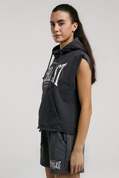 EVERLAST Αυθεντικό Boxing Wmn Oversize Anthracite γυναικείο αμάνικο φούτερ