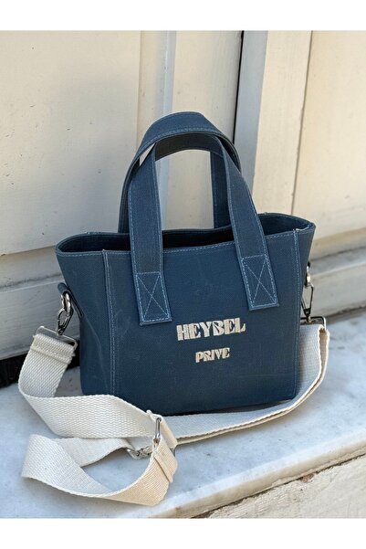 heybelprive HEYBEL Premium Mini Soft Mavi Mumlu Kanvas Çanta, Dayanıklı Kanva...