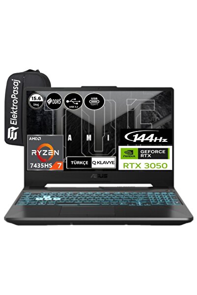 ASUS Tuf Gaming A15 FA506NCR-HN035EP12 Ryzen 7 7435HS 8 GB Ram 512 GB SSD RTX3050 Windows 11 Pro 15.6" Fh