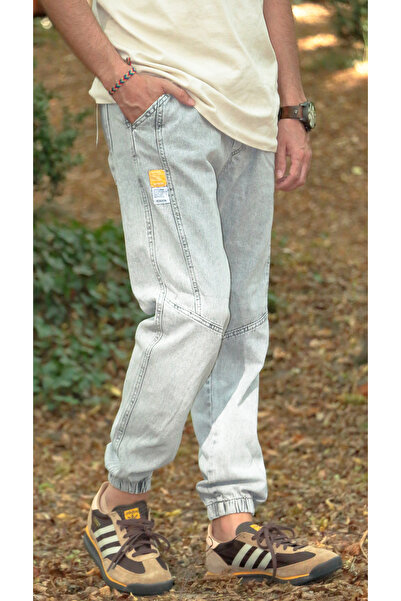 green poll Men's Jogger Pants Elastic Waist and Legs Non-Lycra Fabric