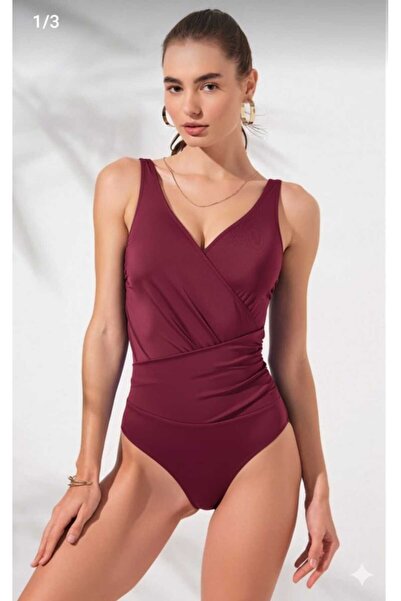 Laura Baresse Бюстие с V-образно деколте и кръстосани през гърдите бански кос...