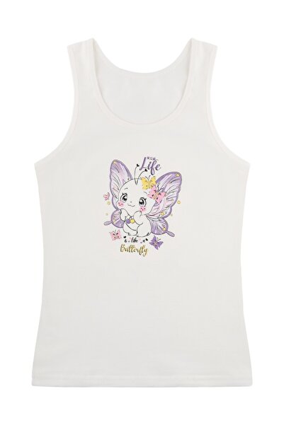 Donella 5'li Renkli Baskılı Kız Çocuk Atlet 4971PB103