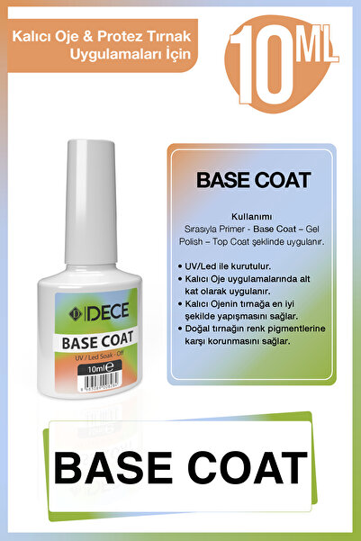 d dece Primer Base Coat Top Coat 10ml 3'lü Kat Seti