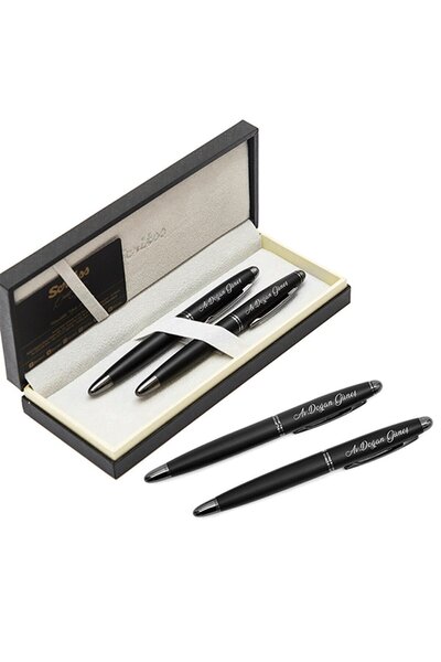 Scrikss Scrickss Knight 88 İsme Özel 2'li Roller ve Dolma Kalem Seti