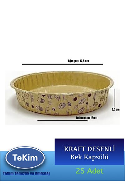 Dolphin Muffin Kek Kapsülü Cheesecake Kraft Desenli 25li