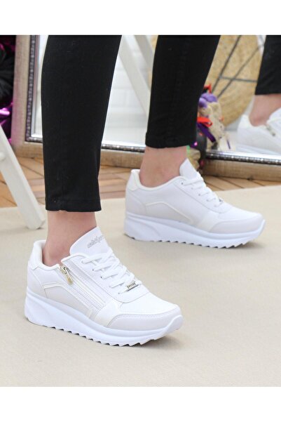 Wickers 2161 Beyaz 36-40 Günlük Kadın Sneakers