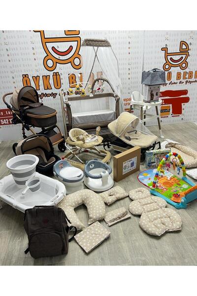 ÖYKÜ BEBEK DUNYASI 30 Parça Gold Pluss Bebek Çeyiz Seti Bebeğiniz İçin Gerekl...