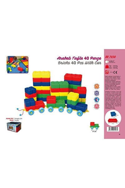 KingKids King Kids Arabalı Tuğla 40 Parça