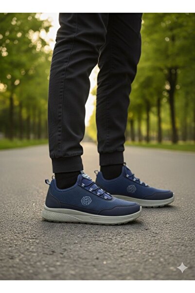 OXİ Pantofi de mers sport zilnic pentru bărbați, albastru marin, fără șiretur...