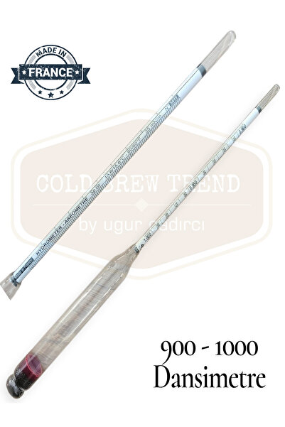 COLD BREW TREND by uğur cadırcı Yoğunluk Ölçer Hidrometre - Dansimetre 0.900-1.000 gr/cm3