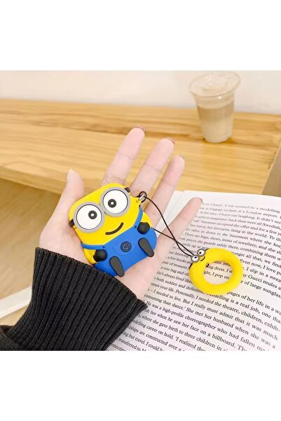 daystar سماعات أبل إيربودز 4 فقط. حافظة سماعات سيليكون مزينة بشخصيات مينيون متوافقة مع نيسيل