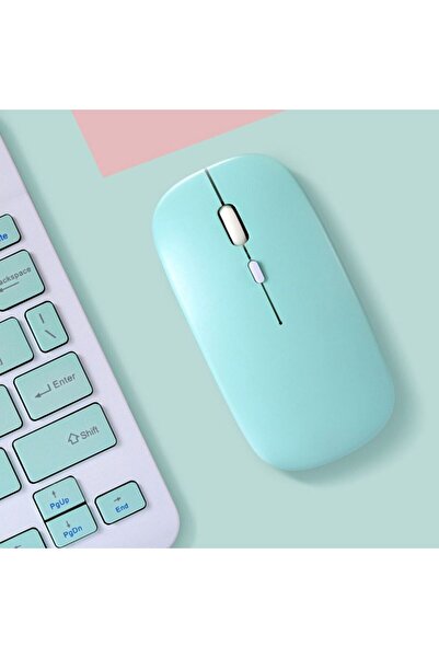 EHZ TEKNOLOJİ IPad Xiaomi Samsung Huawei Tablet Laptop Uyumlu Renkli Bluetooth Bağlantılı Klavye+Mouse Set