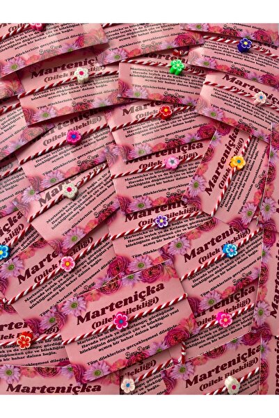 BeryDenz 10-Piece Spring Floral Macrame Braided Martenchia Lucky Bracelet