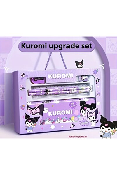 SANRIO Kuromi Metal Kalemlikli Kutulu Kırtasiye Seti