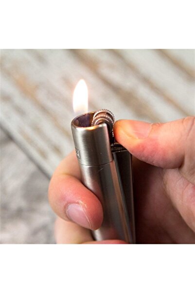 Genel Markalar İsme Özel Clipper Marka Metal Çakmak Mat Metalik