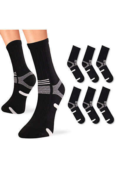 FOURSOLOS Men's 6 Pairs Polyamide Socks – Durable, Breathable, Suitable for S...