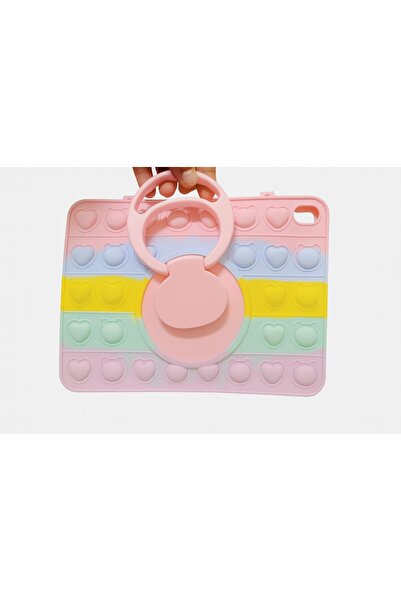 Alstrap Ipad 7 8 9. Nesil 10.2 inç Uyumlu Çocuklara Özel Popit Tablet Kılıfı Çocuk Tablet Kılıfı Standlı