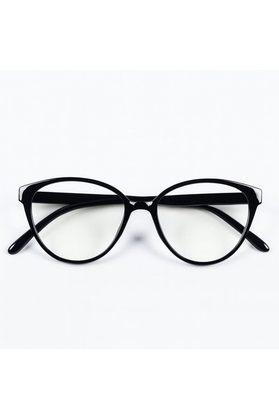 Y-LONDON EXCLUSİVE نظارات NOX BLACK CAT EYE للحماية من الضوء الأزرق متوافقة بصرياً