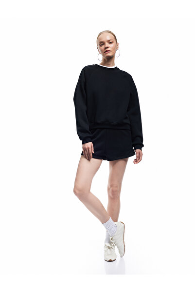 Koton Cotton Crew Neck Raised Sweatshirt