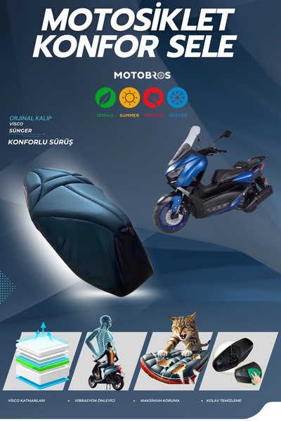 Motobros Husă de șa confortabilă compatibilă cu ARORA MAX PRO, din burete vis...