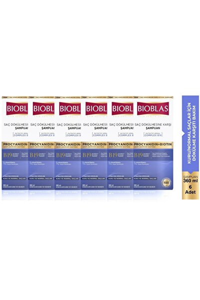Bioblas Saç Dökülmesine&antı Stress Şampuan 360ml 6'lı Paket
