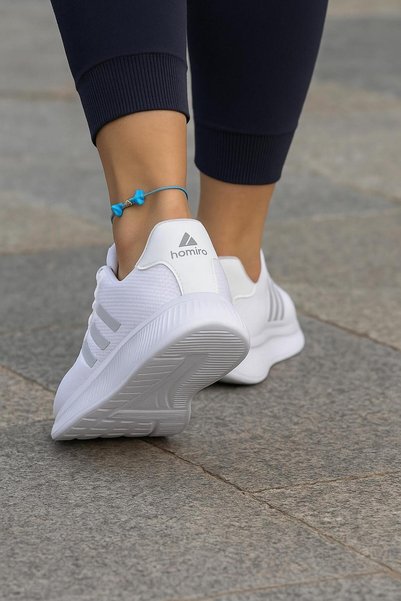 homiro Unisex Fuspet Poly Sole Sneakers-White
