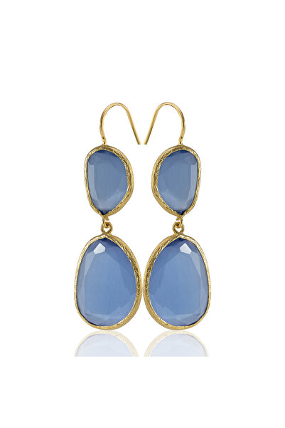 Design by Kadir Kadir Jewellery 22 Ayar Altın Kaplama Kadın Sallantılı Küpe -...