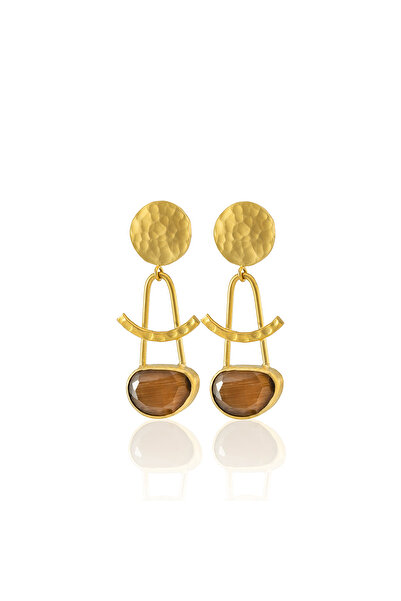 Design by Kadir Kadir Jewellery 22 Ayar Altın Kaplama Vintage Küpe -El İşçiliği Ve Hipoalerjenik Küpe