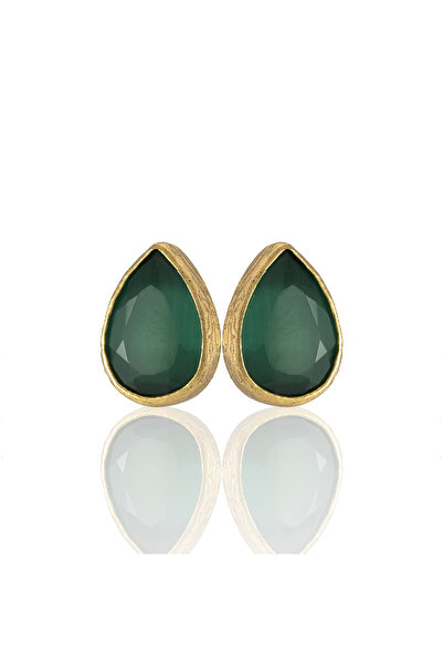 Design by Kadir Kadir Jewellery 22 Ayar Altın Kaplama Kadın Minimal Küpe -El İşçiliği Ve Hipoalerjenik Küpe