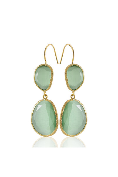 Design by Kadir Kadir Jewellery 22 Ayar Altın Kaplama Kadın Sallantılı Küpe -...